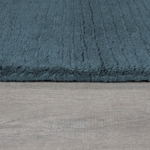 Covor Textured Wool Border Albastru 200x290 cm - Img 5