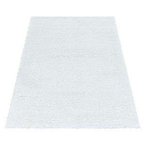 Covor tip Traversa Fluffy Alb V1 80x150 cm - Img 3