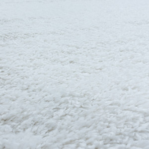 Covor tip Traversa Fluffy Alb V1 80x250 cm - Img 4