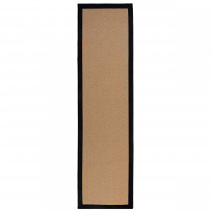 Covor traversă Kira Jute Negru 60x230 cm - Img 1