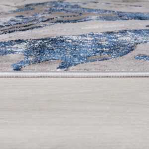 Covor traversă Marbled Bleumarin 80x300 cm - Img 5