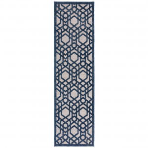 Covor traversă Oro Albastru 66x230 cm