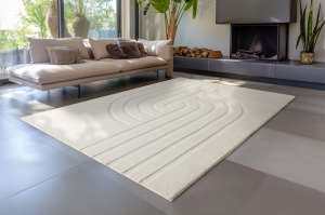 Covor Zen Deluxe Crem 80x150 cm - Img 3