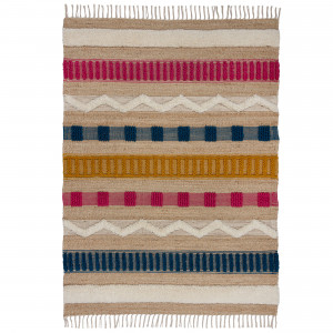 Covor Medina Jute Natural/Multicolor 120x170 cm