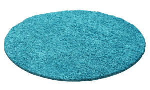 Covor Rotund Life Turcoaz V1 160x160 cm - Img 1