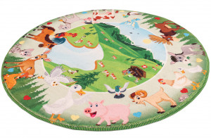 Covor Rotund My Juno Multicolor 80x80 cm - Img 4
