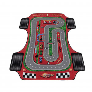 Covor tip Traversa Play Rosu V1 80x120 cm - Img 3