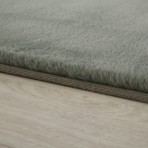 Covor tip Traversa Pouffy Verde V1 60x110 cm - Img 4