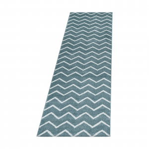 Covor tip Traversa Rio Albastru V3 80x250 cm