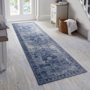Covor traversă Antique Traditional Albastru 60x230 cm