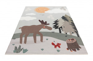 Covor eco copii My Greta Albastru deschis 115x170 cm - Img 2