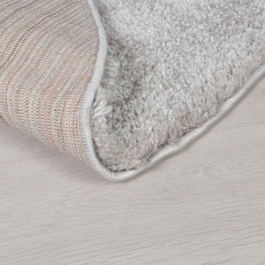Covor Feather Soft Gri 133x133 cm, rotund - Img 3