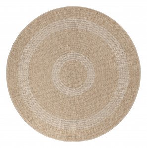 Covor Rotund Comilla Bej V1 120x120 cm - Img 1