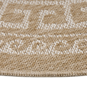 Covor Rotund Comilla Bej V2 120x120 cm - Img 4