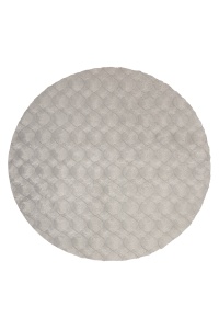 Covor rotund Diamond Cut Gri 200x200 cm - Img 1
