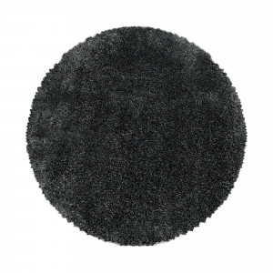 Covor Rotund Fluffy Gri V1 80x80 cm - Img 1