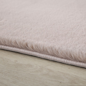 Covor Rotund Pouffy Bej V1 160x160 cm - Img 2