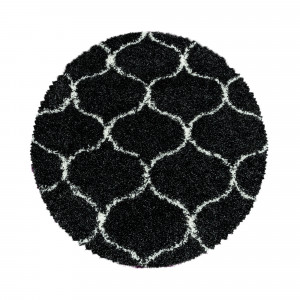 Covor Rotund Salsa Antracit V1 200x200 cm - Img 1