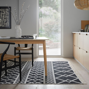 Covor Teo Recycled Rug Negru 80x150 cm - Img 2