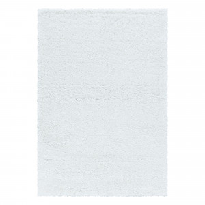Covor tip Traversa Fluffy Alb V1 80x150 cm