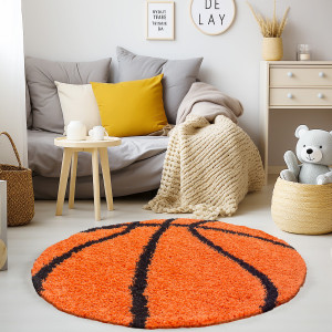 Covor Rotund Fun Orange V1 120x120 cm - Img 2