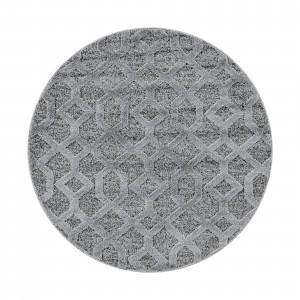 Covor Rotund Pisa Gri V1 200x200 cm