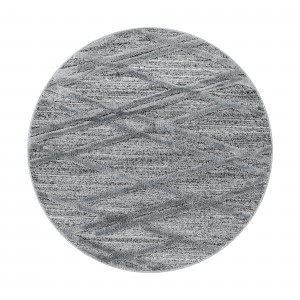 Covor Rotund Pisa Gri V5 80x80 cm - Img 1