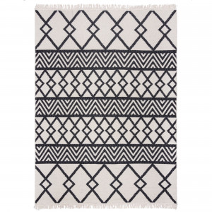 Covor Teo Recycled Rug Negru 80x150 cm