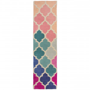 Covor traversă Rosella Roz/Albastru 60x230 cm