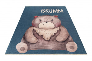 Covor eco copii My Greta Albastru inchis 115x170 cm - Img 5