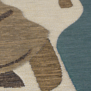 Covor Eric Giraffe Outdoor Natural 160x160 cm, rotund - Img 4