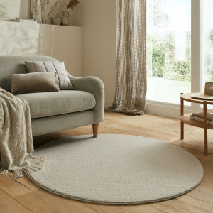 Covor Mellow Soft Natural 133x133 cm, rotund