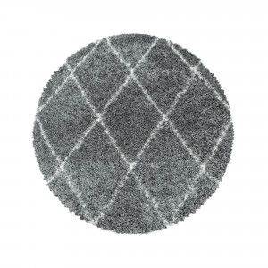 Covor Rotund Alvor Gri V1 160x160 cm