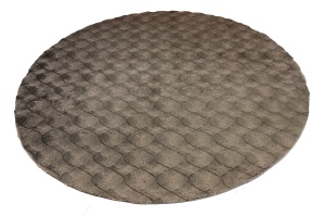 Covor rotund Diamond Cut Gri 200x200 cm - Img 2