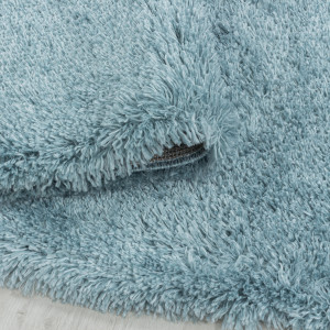 Covor Rotund Fluffy Albastru V1 160x160 cm - Img 3