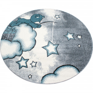 Covor Rotund Kids Albastru V5 120x120 cm