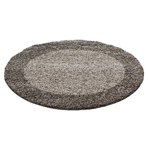 Covor Rotund Life Taupe V2 120x120 cm