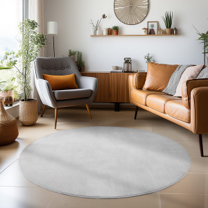 Covor Rotund Sky Silver V1 160x160 cm - Img 2