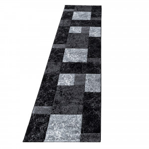 Covor tip Traversa Hawaii Negru V1 80x300 cm