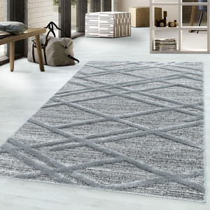 Covor tip Traversa Pisa Gri V5 60x110 cm - Img 2