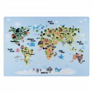 Covor tip Traversa Play Albastru V3 80x120 cm - Img 1