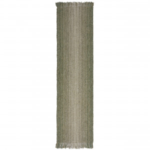 Covor traversă Jute Ombre Verde 60x230 cm