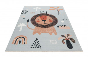 Covor eco copii My Greta Albastru deschis 115x170 cm - Img 2