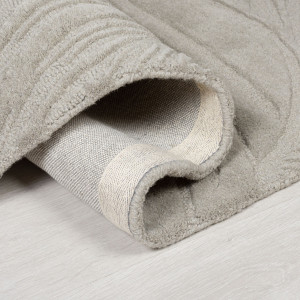 Covor Lino Leaf Gri 160x160 cm, rotund - Img 3