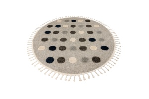 Covor rotund copii Fano Gri 133x133 cm - Img 5