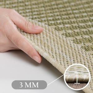 Covor rotund Giza Verde 120x120 cm - Img 3