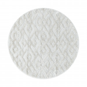 Covor Rotund Pisa Crem V2 160x160 cm