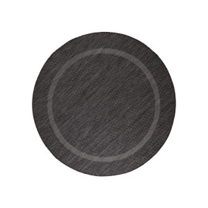 Covor Rotund Relax Negru V1 160x160 cm - Img 1
