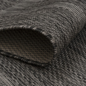 Covor Rotund Relax Negru V1 160x160 cm - Img 5