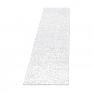 Covor tip Traversa Fluffy Alb V1 80x250 cm